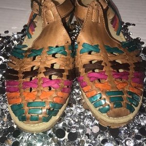 NWT  Handmade quality Mexican Leather Sandals